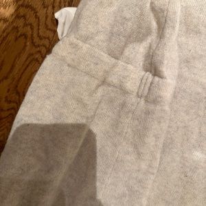 Club Monaco cashmere sweater with silk tie detail on sleeve